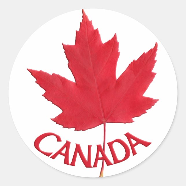 Stickers souvenir Canada Stickers Feuille d'érable (Devant)