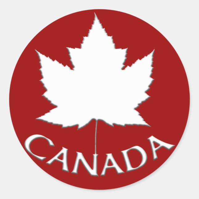 Stickers souvenir Canada Stickers Feuille d'érable (Devant)