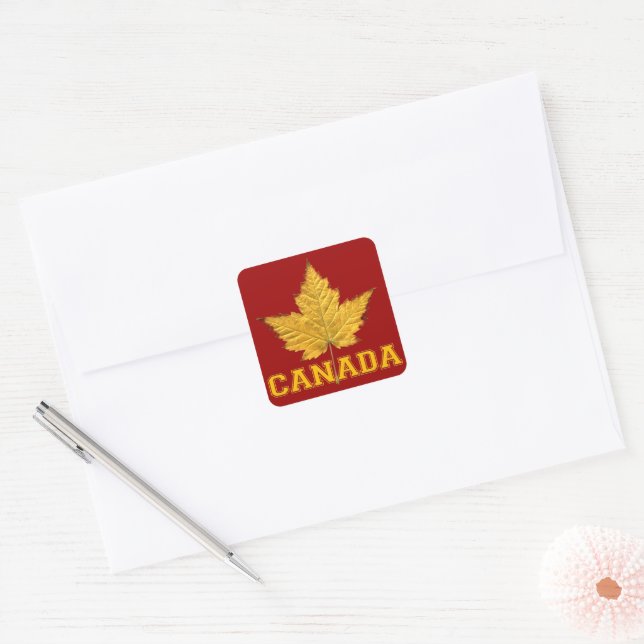 Stickers Souvenir Canada Stickers Feuille d'érable (Enveloppe)