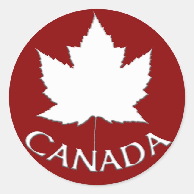 Stickers souvenir Canada Stickers Feuille d'érable (Devant)