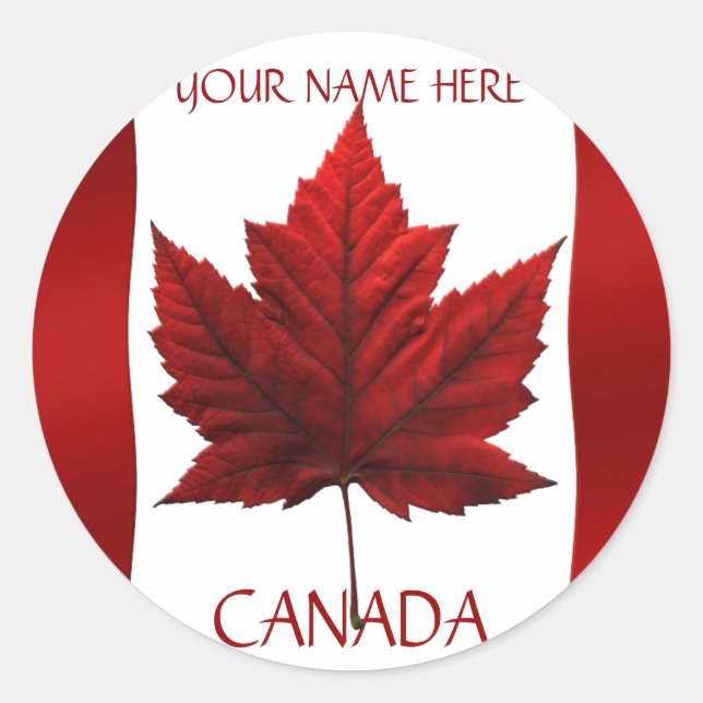 Stickers souvenir Canada Stickers Feuille d'érable (Devant)