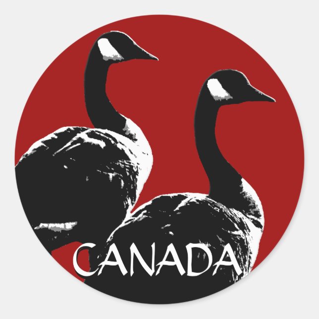 Stickers souvenir Canada Stickers oie Canada (Devant)