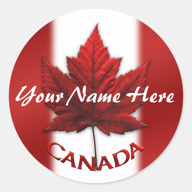 Stickers souvenir du Canada Personnalisé Cadeau ca (Devant)