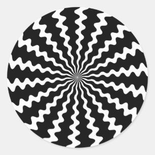 Stickers spirale Zig Zag