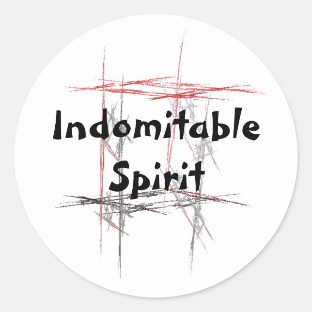 Stickers Spirit Indomitable Martial Arts (Devant)