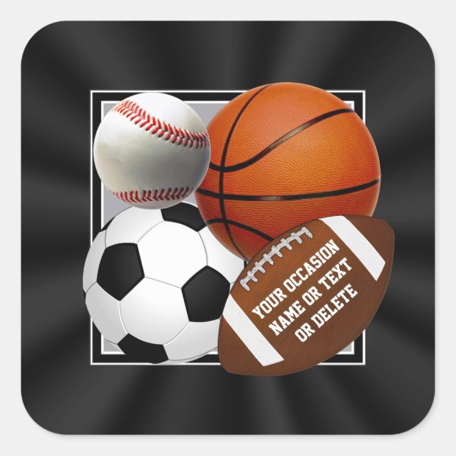 Stickers sportifs thématiques pour Faveurs, Envelo (Devant)
