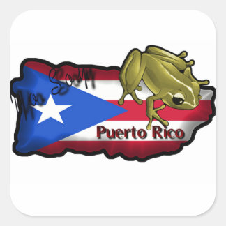 Stickers Square Yo Soy Puerto Rico