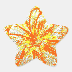 Stickers Star jaune Gerbera