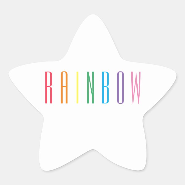 Stickers Star RAINBOW (Devant)