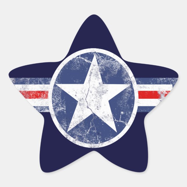 Stickers Star Vintage Patriotique (Devant)