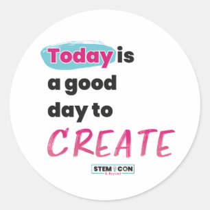 Stickers STEM - Aujourd'hui est un bon jour pour c