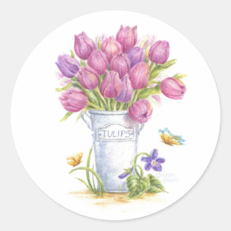 Stickers Stickers Stickers Tulip Spring