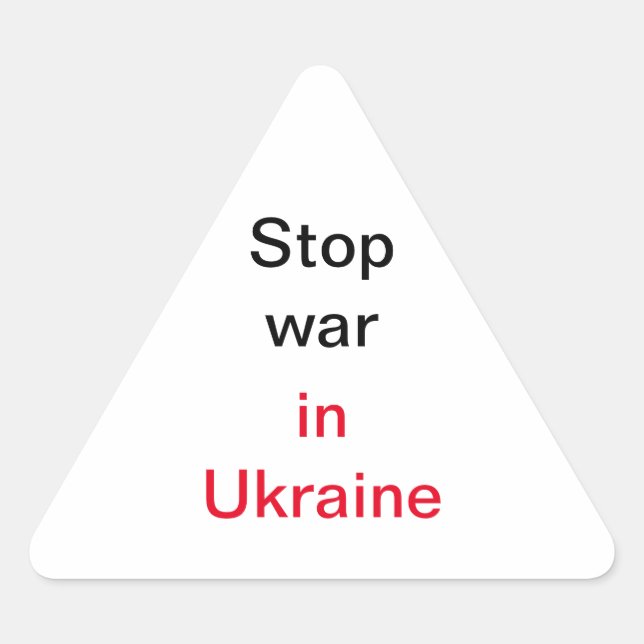 Stickers Stop War in Ukraine (Front)