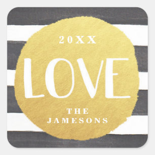 Stickers Stripes Joyeuses Personnalisées / LOVE