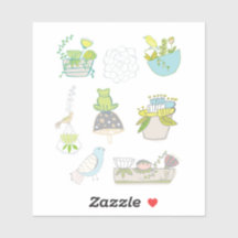 stickers succulents and plants