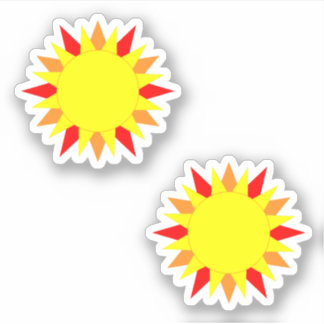 Stickers Sun de demi-taille