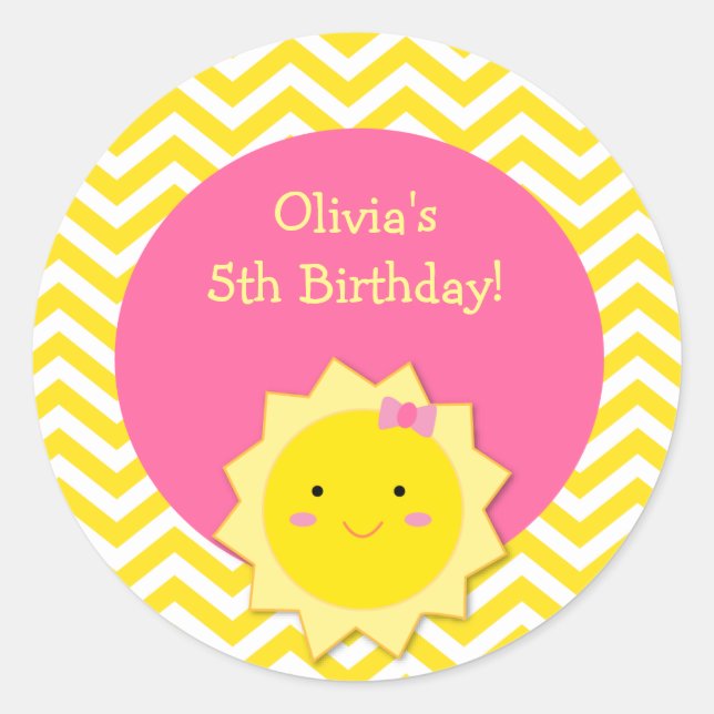 Stickers Sunshine Favoriser (Devant)