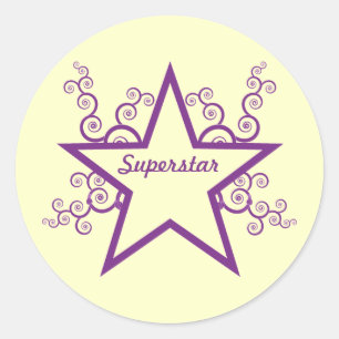Stickers Superstar Swirls, Violet