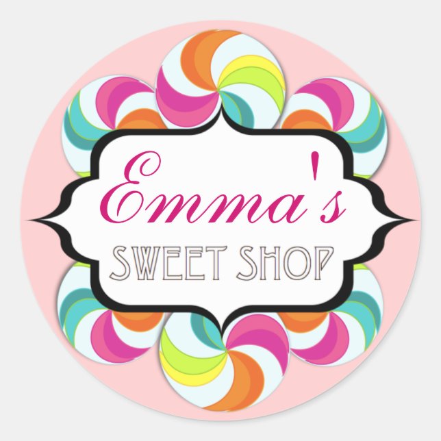 Stickers Sweet Shop Lollipop par Kelly Schwark (Devant)