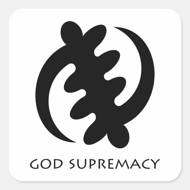 Stickers Symbole Adinkra Africain Gye Nyame (Devant)