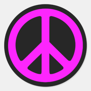 Stickers Symbole de Paix Rose