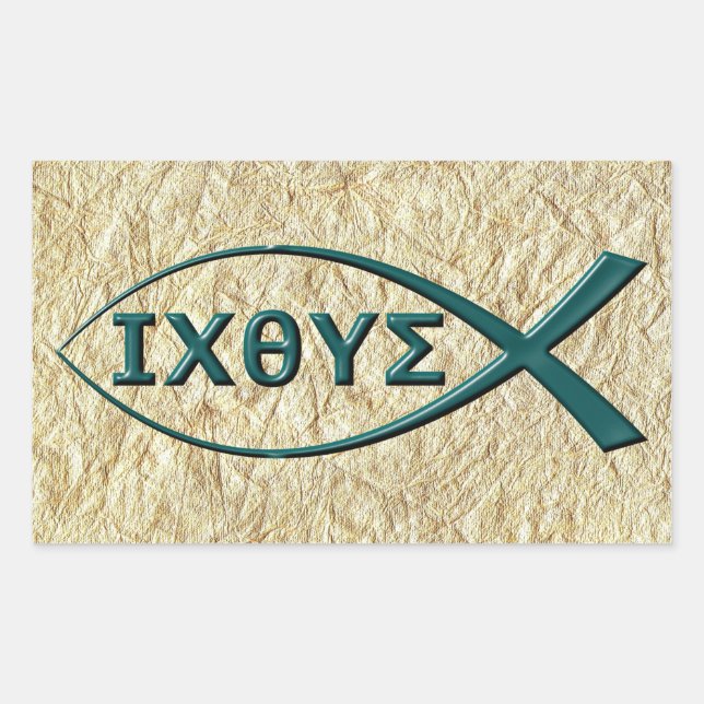 Stickers Symbole de poisson Jésus (Devant)