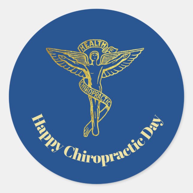 Stickers Symbole Médicale de chiropratique (Devant)