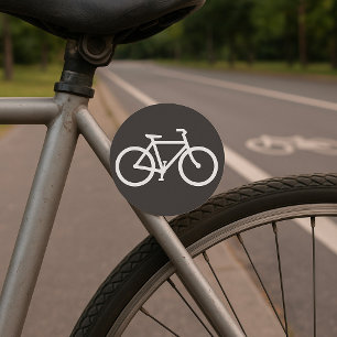 Stickers Symbole Vélo Noir Et Blanc