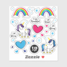 Stickers T1d Unicorne