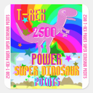 Stickers T-Rex Power Super Dinosaur 2500 Points