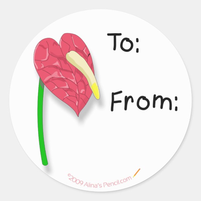 Stickers Tag Anthurium (Devant)