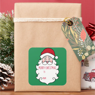 Stickers Tag de Noël Père Noël
