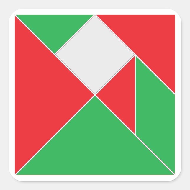 Stickers Tangram de Noël (Devant)