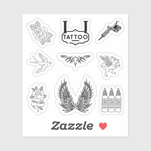 Stickers tatouage (Feuille)