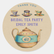 Stickers Tea Party vintage - TOUTE OCCASION Person