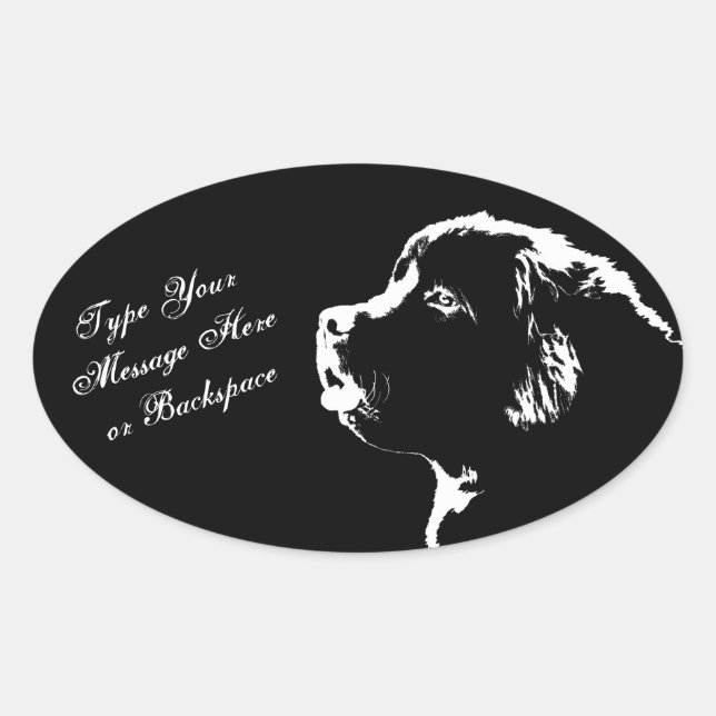 Stickers Terre-Neuve Stickers Chien de Terre-Neuve (Devant)