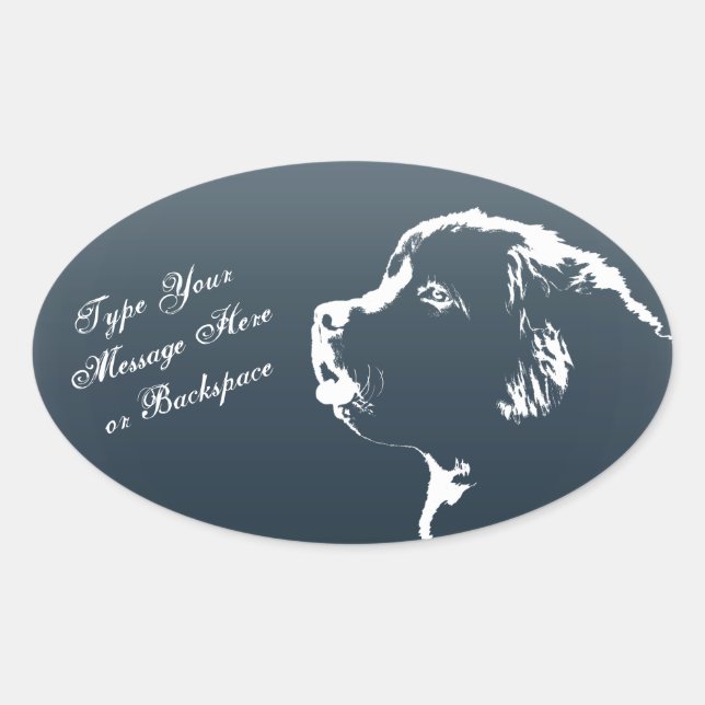 Stickers Terre-Neuve Stickers Chien de Terre-Neuve (Devant)