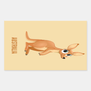 stickers texte personnalisé Cute Kangaroo