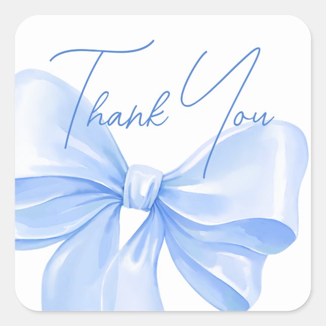  Stickers thank you for baby shower. (Front)