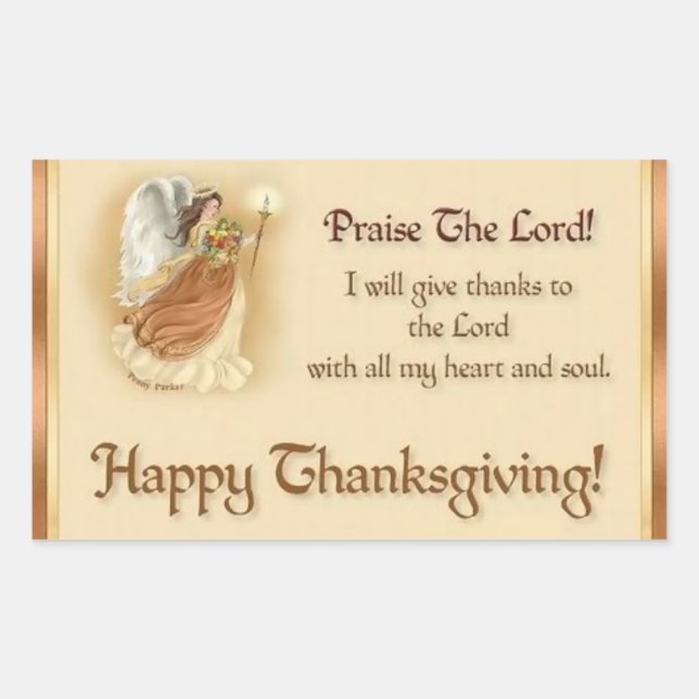 Stickers Thanksgiving/Louez le Seigneur (Devant)