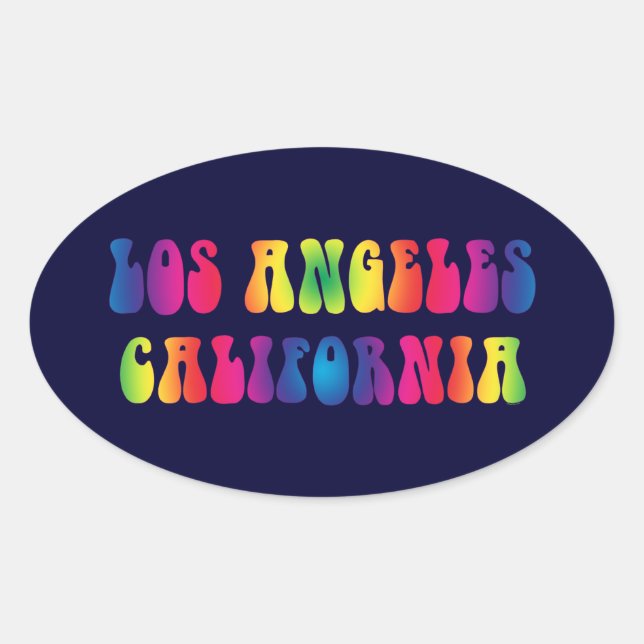 Stickers TieDye des années 60 de Los Angeles (Devant)