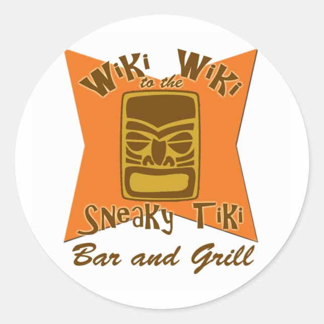 Stickers Tiki Bar et Grill (Devant)