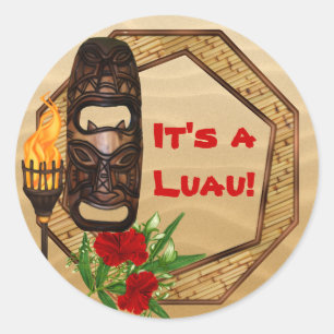 Stickers Tiki Hawaiian Luau