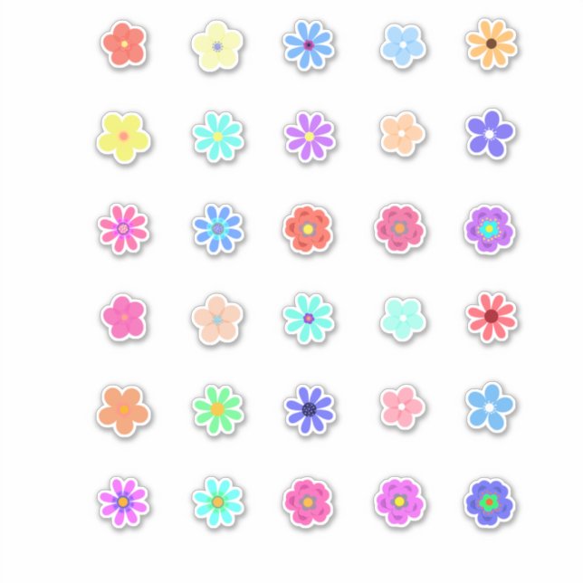 Stickers Tiny Flowers Kit par Cherie (Devant)