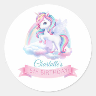 Stickers to a magical birthday party.