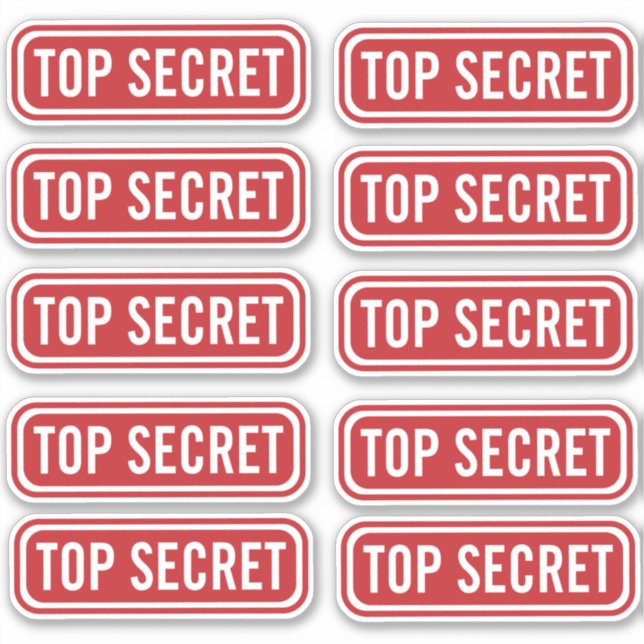 Stickers Top Secret (Devant)