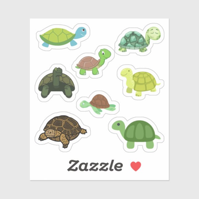 Stickers Tortoise (Feuille)