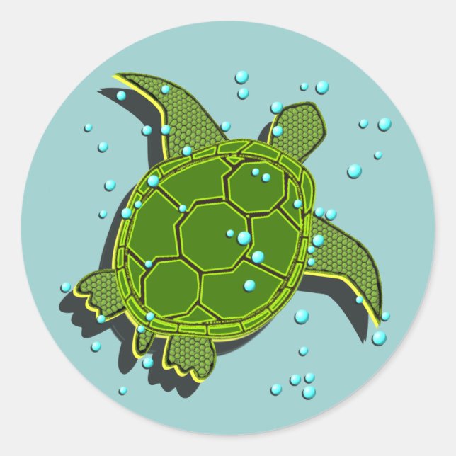 Stickers Tortue de mer (Devant)
