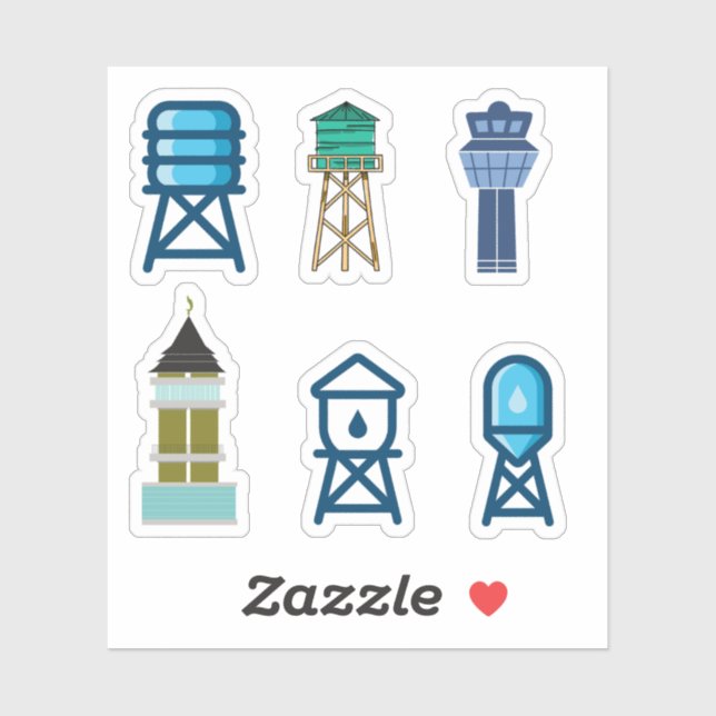 Stickers tour d'eau (Feuille)