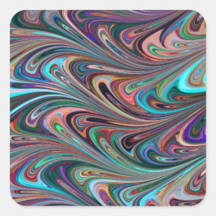 stickers tourbillons arc-en-ciel